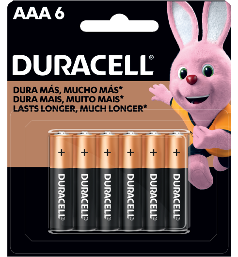DURACELL ALKALINE AAA 6PZA 12ITX4IP.